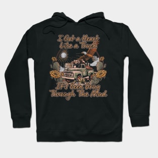 Retro I Got A Heart Like A Truck Lover Gifts Hoodie